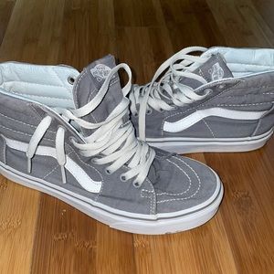 High top grey Vans
